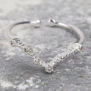 Adjustable Sterling Silver Constellation Ring - Pisces