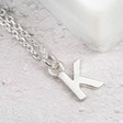 Sterling Silver Handmade Mixed Metal Initial Pendant Necklace