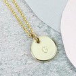 Lisa Angel Delicate Personalised Initial Disc Charm Necklace