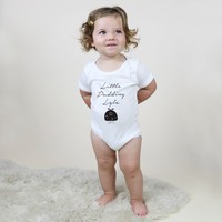 Personalised 'Little Pudding' Short Sleeved White Babygrow