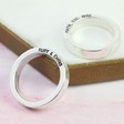 Lisa Angel Personalised Bold Sterling Silver Band Ring
