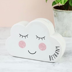 Personalised Sass & Belle Sweet Dreams Cloud Money Box