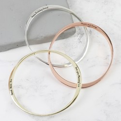 Personalised Twisted Bangle