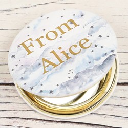 Personalised Starry Nights 'Mum' Compact Mirror