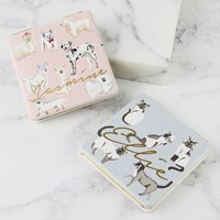 Personalised Watercolour Animal Compact Mirror