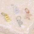Initial Shaped Charms - silver, gold and rose gold