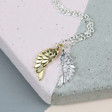 Ladies' Estella Bartlett Delicate Silver and Gold Wing Necklace