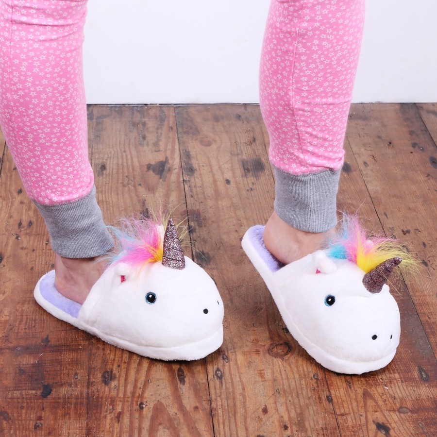 Unicorn Slippers Quirky Gift Ideas Lisa Angel Accessories