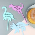 Lisa Angel Handmade Dinosaur Acrylic Cake Topper