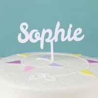 Personalised Name Acrylic Cake Topper