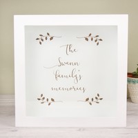 Personalised 'Family Memories' Memories Box Frame