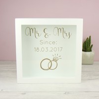 Personalised 'Mr & Mrs' Memories Box Frame