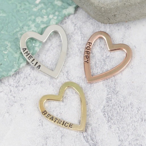 Lisa Angel Luxury Heart Outline Pendants