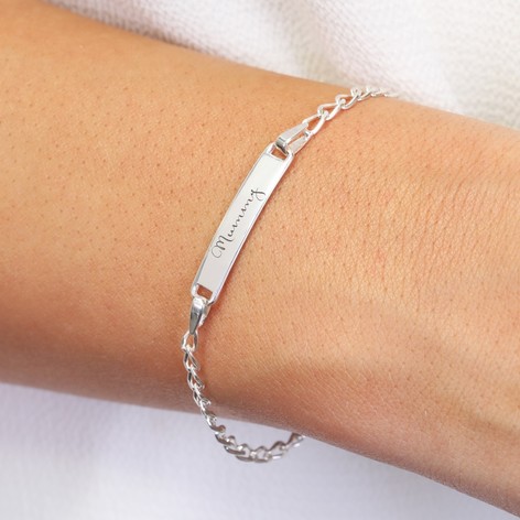 Personalised Sterling Silver Identity Bracelet  Lisa Angel