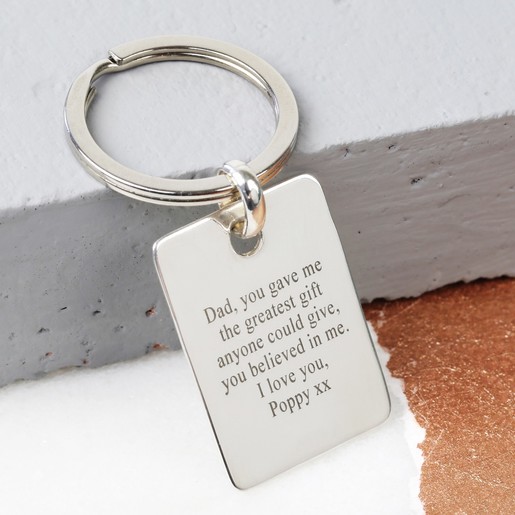 personalised keyrings for fathers day