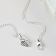 Lisa Angel Ladies' Mother and Child Delicate Hand Charm Necklace