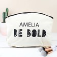 Lisa Angel Ladies' Personalised 'Be Bold' Name Make Up Bag