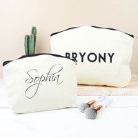 Personalised Name Make Up Bag