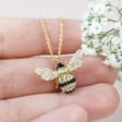 Lisa Angel Ladies' Boho Large Crystal Bumblebee Pendant Necklace