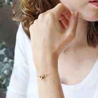 Honeycomb Bumblebee Bracelet in Gold