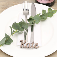 Personalised Set of 3 Name Place Settings