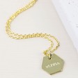 Lisa Angel Ladies' Delicate Hand-Stamped Personalised Name Small Charm Necklace