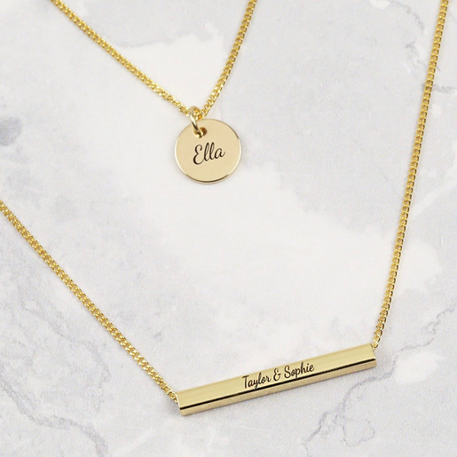 Disc Layered Necklace | Lisa Angel