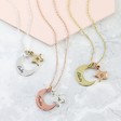 Lisa Angel Ladies' Personalised Mixed Metal Moon and Star Necklace