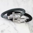 Lisa Angel Men's Personalised Adjustable Rope Cord Bracelets