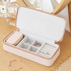 Stackers Blush Pink Large Jewellery Travel Box