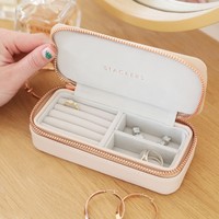 Stackers Blush Pink Medium Jewellery Travel Box