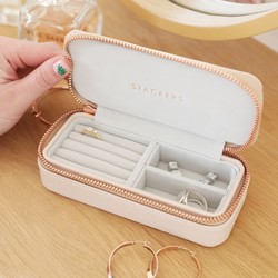 Stackers Blush Pink Medium Jewellery Travel Box
