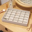 Lisa Angel Ladies' Stackers Classic 25 Section Jewellery Tray in Taupe