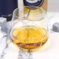 Personalised 'Daddy Bear' Whiskey Glass