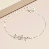 Sterling Silver 'Sister' Bracelet