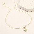 Lisa Angel Ladies' Engraved Personalised Sterling Silver Star Charm Necklace