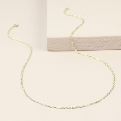 Solid 9ct Gold Trace Necklace Chain 