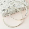Personalised Twisted Bangle in Sterling Silver
