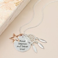 'Never Forgotten' Quote Necklace
