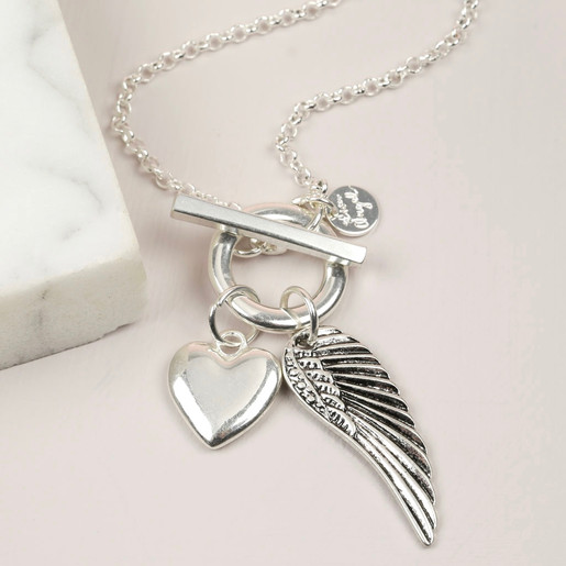 wing heart necklace