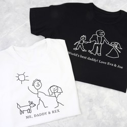 Men's Personalised 'Your Drawing' Slim Fit T-Shirt