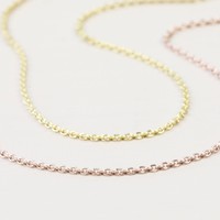 Gold Plated Sterling Silver Trace Chain