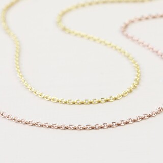 Gold Plated Sterling Silver Trace Chain
