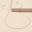 Rose Gold Plated Sterling Silver Trace Chain