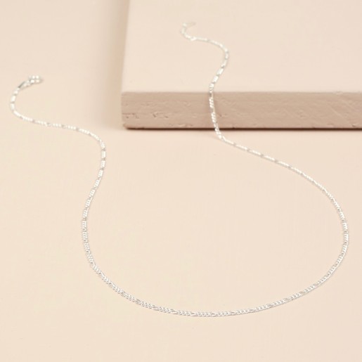 Sterling Silver Figaro Chain