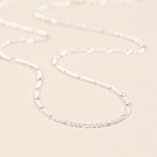 Sterling Silver Figaro Chain
