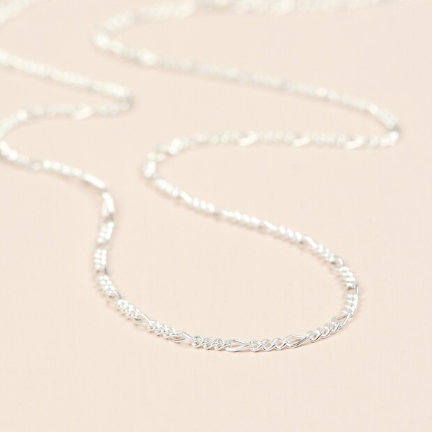 Sterling Silver Figaro Chain | Lisa Angel Jewellery