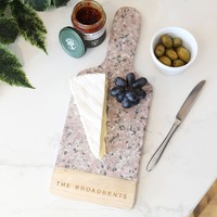 Personalised Dassie Artisan Aarnav Granite Serving Board in Pink