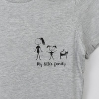 Women's Personalised 'Family' Cotton T-Shirt