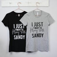Women's Personalised 'Hang With My Pet' T-Shirt